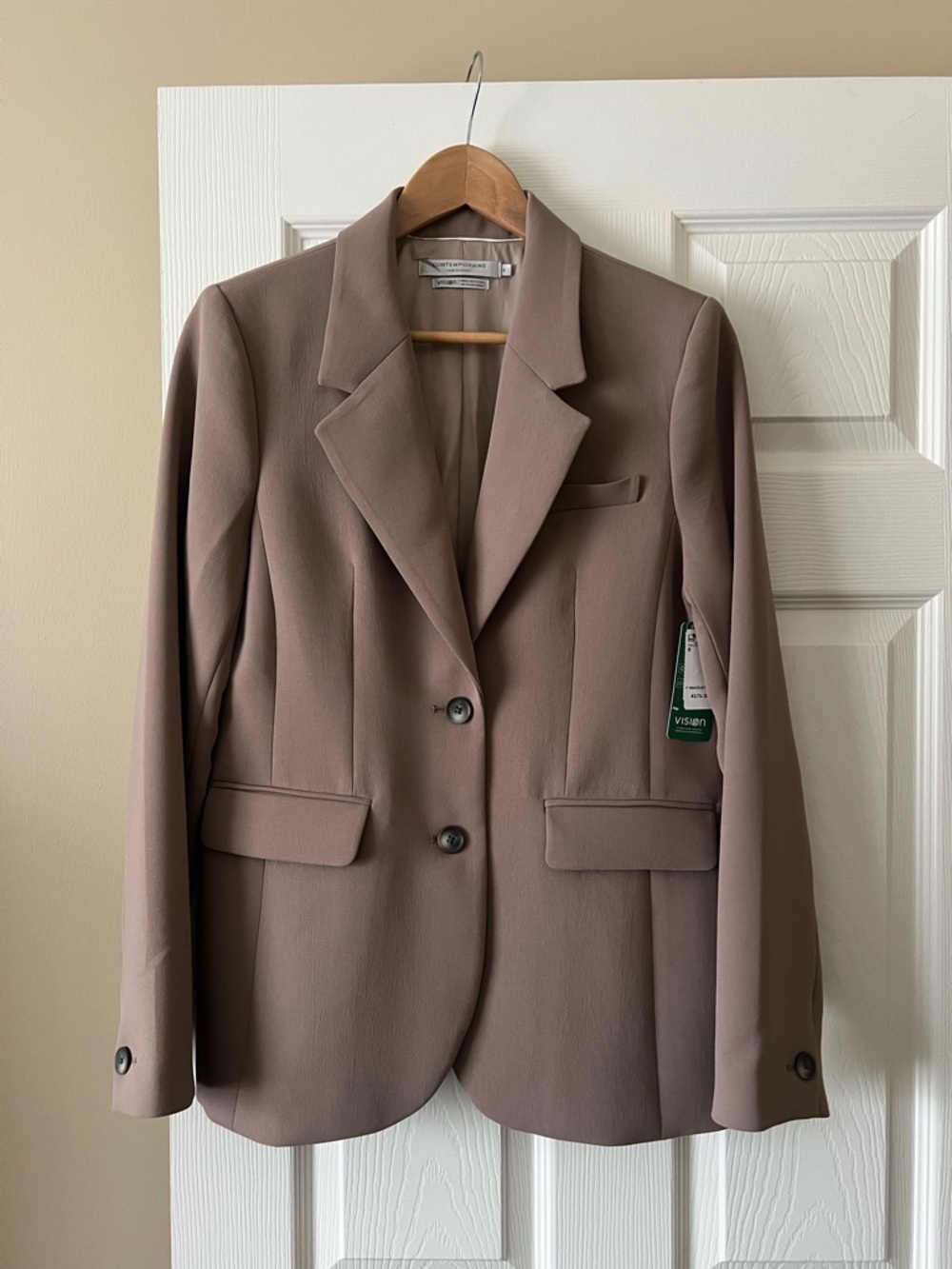 Aritzia Wilfred Mauve-Taupe Tailored Blazer